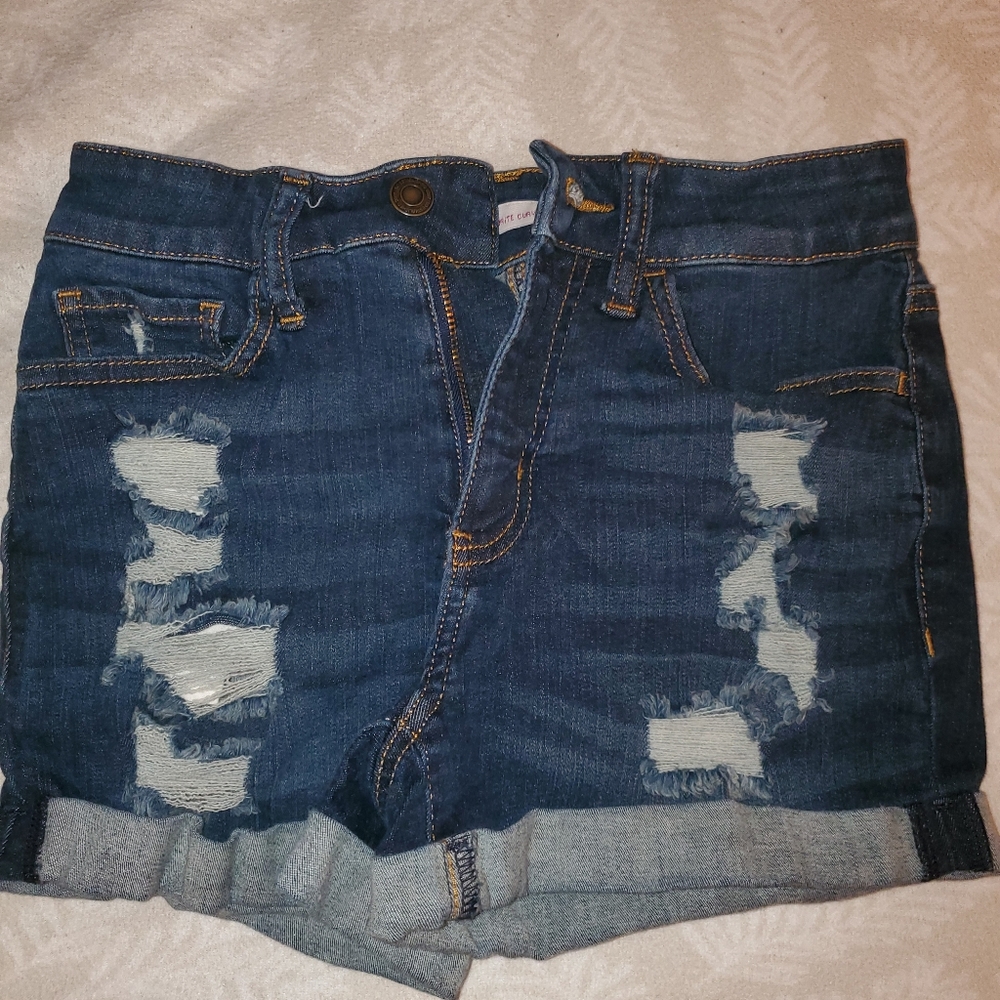 Dark Wash Jean Shorts